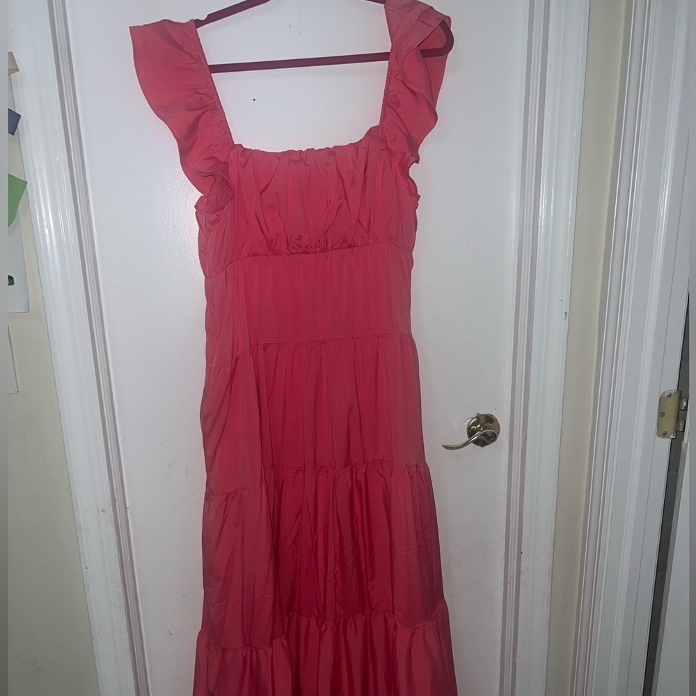 English Factory Ruffle Sleeve Maxi Dress - Picture 2 of 9